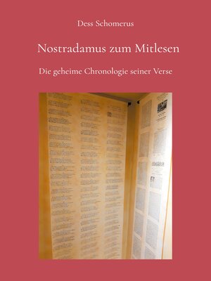 cover image of Nostradamus zum Mitlesen